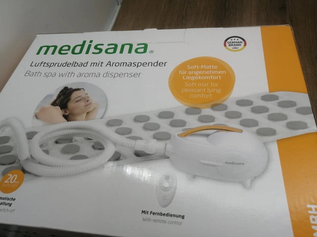 medisana MBH Luftsprudelbad, Sprudelmatte Badewanne, Whirlpoolmatte, Inkl. Arom