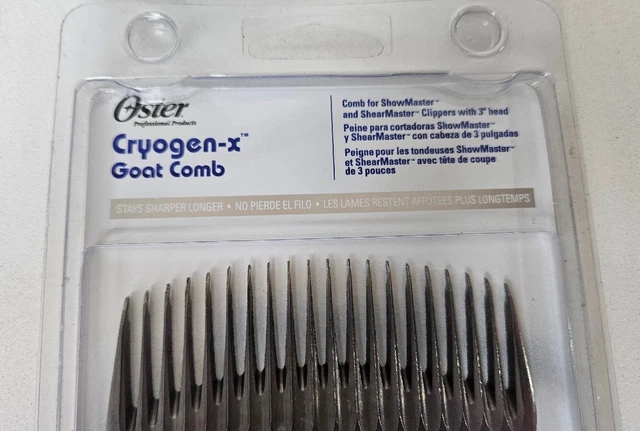 Oster 20 Tooth GOAT COMB Cryogenic-X SHEARMASTER SHOWMASTER Clippers Sheep New 3