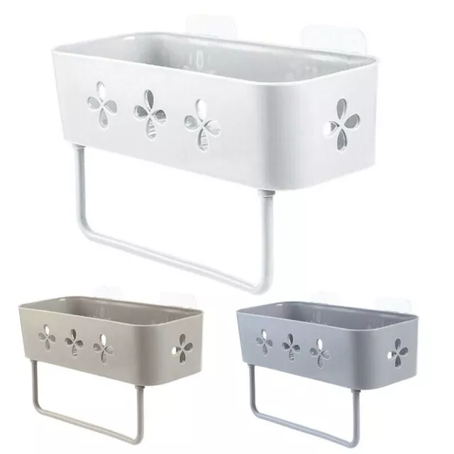 Cesto portaoggetti ad angolo bagno sicuro con doppia ventosa bianco/grigio/cachi