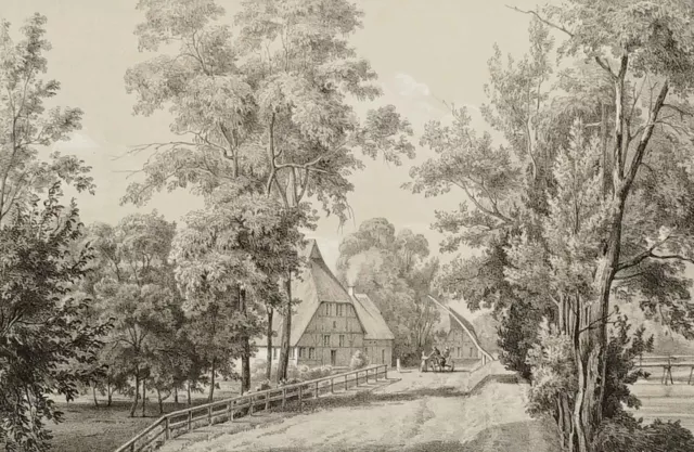 BEKDORF - Kanzleigut - Hornemann's Güter Holstein's – Tonlitho 1850