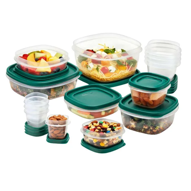 Rubbermaid 30pc Food Storage Container Set with Easy Find Lids Forest Green NEW