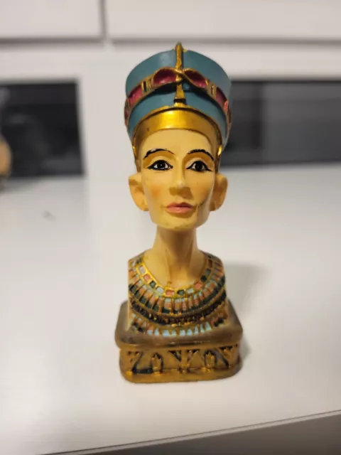 Ägyptische Figur Nofretete + tutanchamun Dekofigur, ca. 25 cm   AUS ÄGYPTEN!!