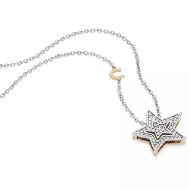 Collana donna girocollo Comete Gioielli Stelle in oro e diamanti  - GLB1446