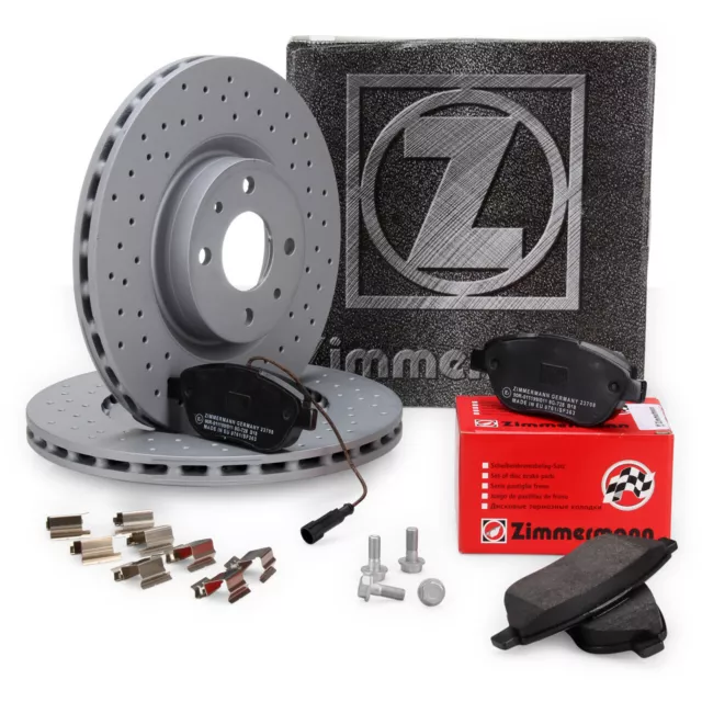 Discos de freno ZIMMERMANN Ø 284 mm pastillas Wako para ABARTH 500 / C (595/695) delanteros