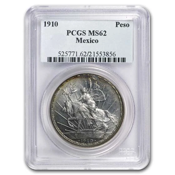 1910 Mexico Silver Peso Caballito MS-62 PCGS - SKU#186857