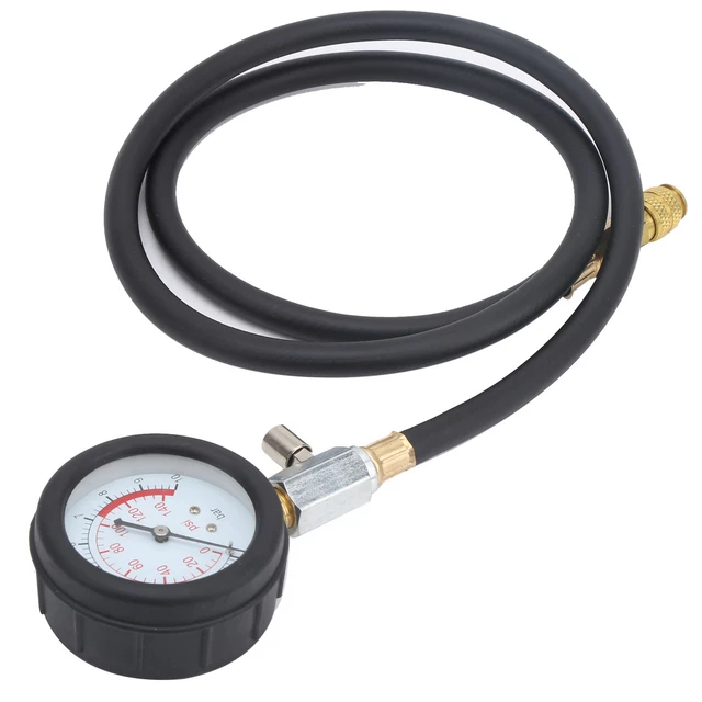 ☂Engine Oil Pressure Test Tool Kit Tester Gauge With Toolbox Low Oil Warning