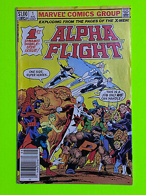 Alpha Flight #1 (Marvel 1983) 1St Puck & Marina | Newsstand  | Spider-Man Fn 6.0