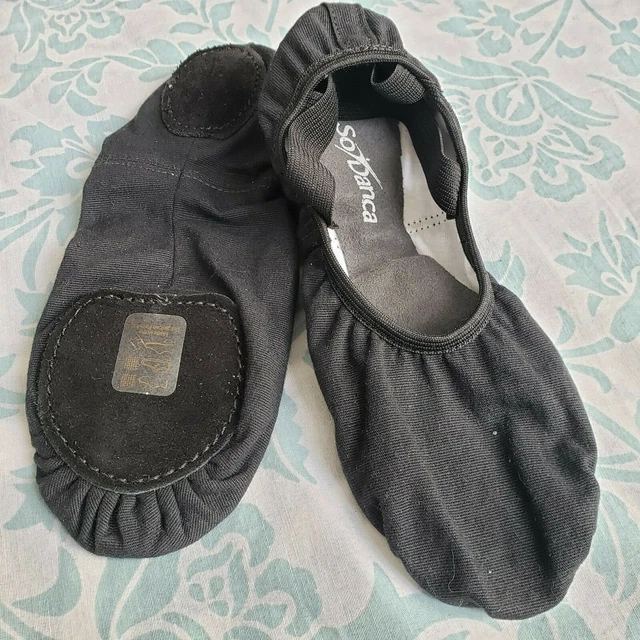 NEW! SO DANCA ballet shoes Black SD16 C Size UK5L EURO38 CM24