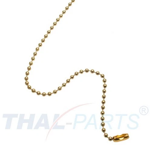 100 piezas cadenas esféricas 2,4 mm x 200 mm oro con cierre cadena esférica