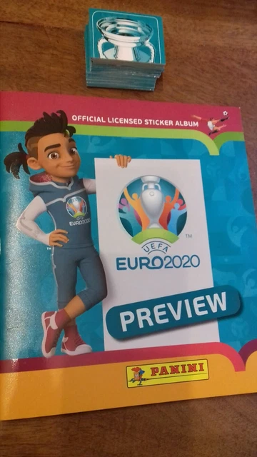 Lot De 238 Stickers Panini Foot EURO 2020 Preview - Sans Doubles - Neufs