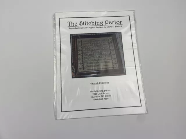 The Stitching Parlor Hannah Robinson Cross Stitch Pattern Sampler