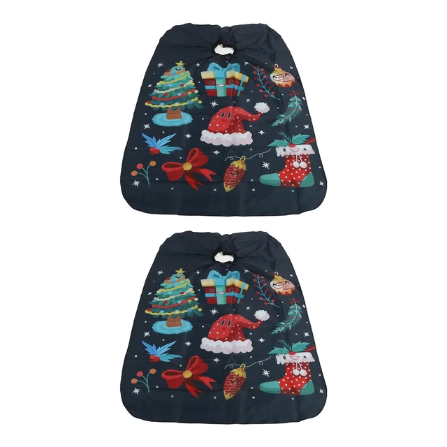 2Pcs Hair Coloring Cape Comfortable Round Collar Elastic Multifunctional Hai Sd0