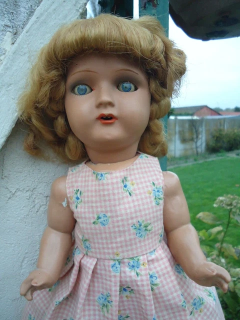 ANCIENNE POUPÉE MANNEQUIN Bella 1970 Vintage mèche qui se tire EUR 30