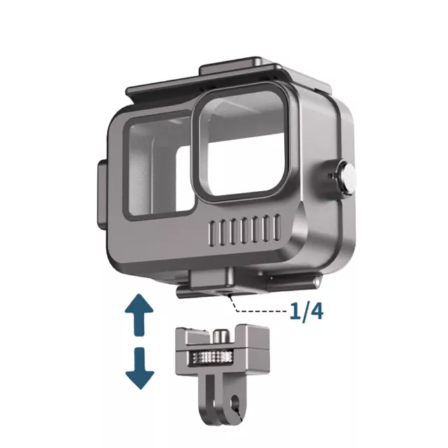 For Gopro 11 10 9 Camera Aluminium 40m Waterproof Housing Case Diving Case Shell