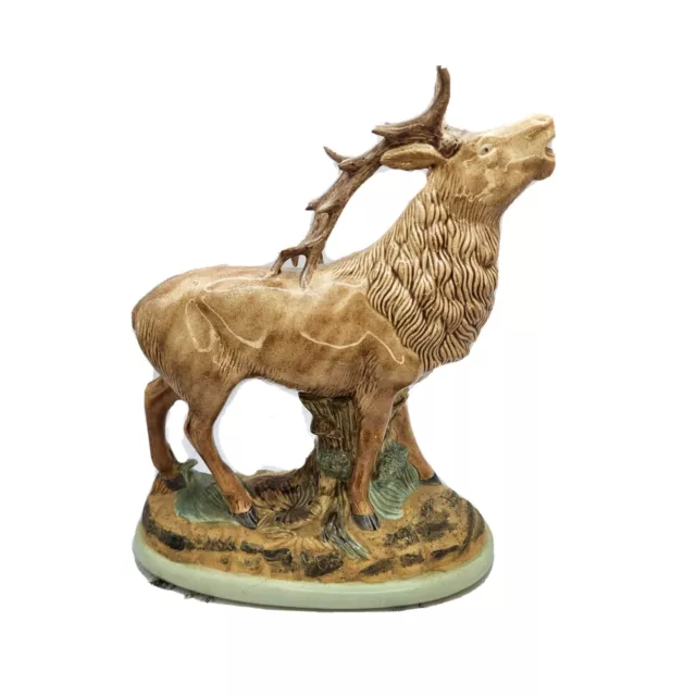 Wapiti Bull Elk Figurine Sculpture 'Winter Call' by Wild Wings VTG Ceramic 10"