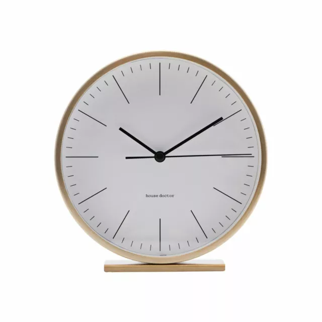 House Doctor reloj de mesa Hannah reloj de viaje con movimiento de cuarzo oro | reloj de cuarzo analógico redondo