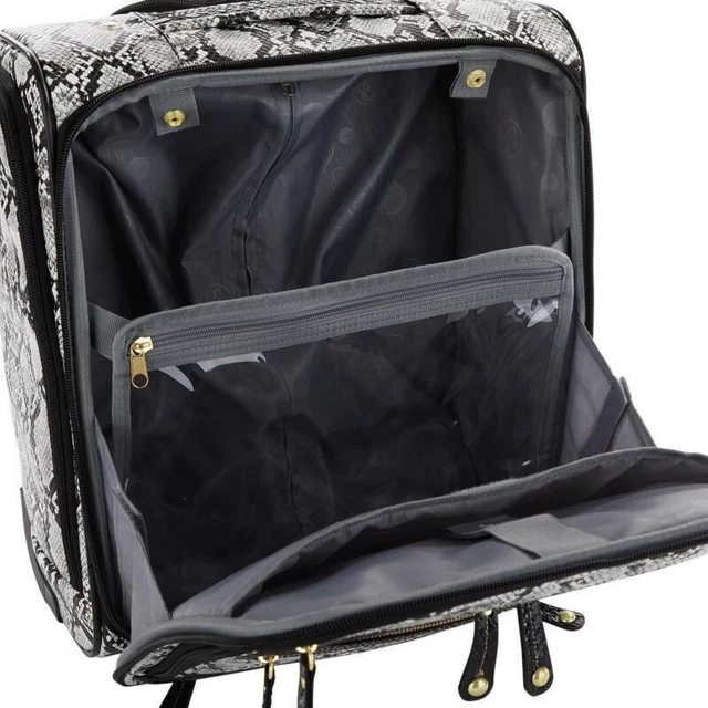 Samantha Brown Croco Embossed 16" Rolling Carry-It-All Bag 4