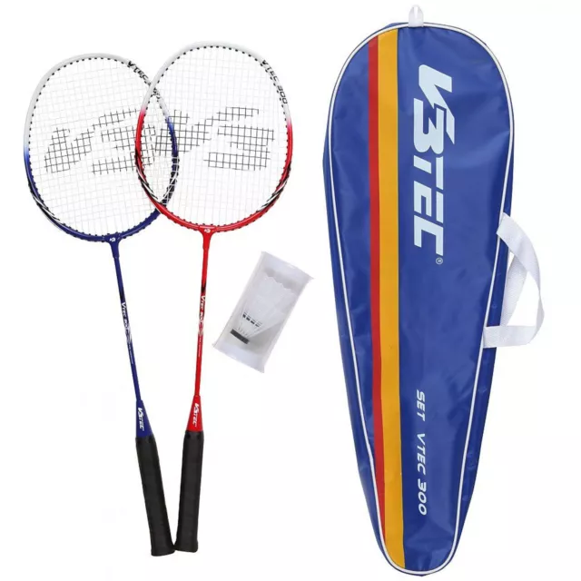 V3TEC NOS V TEC 300 Badminton Set Federball Badmintonset Federballschläger NEU