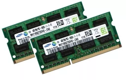 2x 4GB 8GB Notebook RAM Speicher DDR3 1600 Mhz SO-DIMM PC3-12800S Samsung