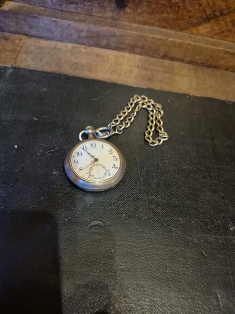 Chaîne de montre ancienne (1) - Métal argenté