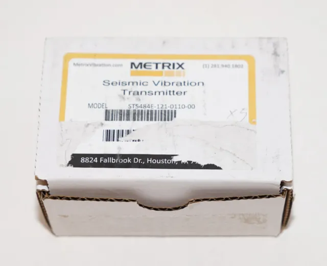 Metrix St5484E-121-0110-00 Seismic Vibration Sensor Signal Condition Transmitter