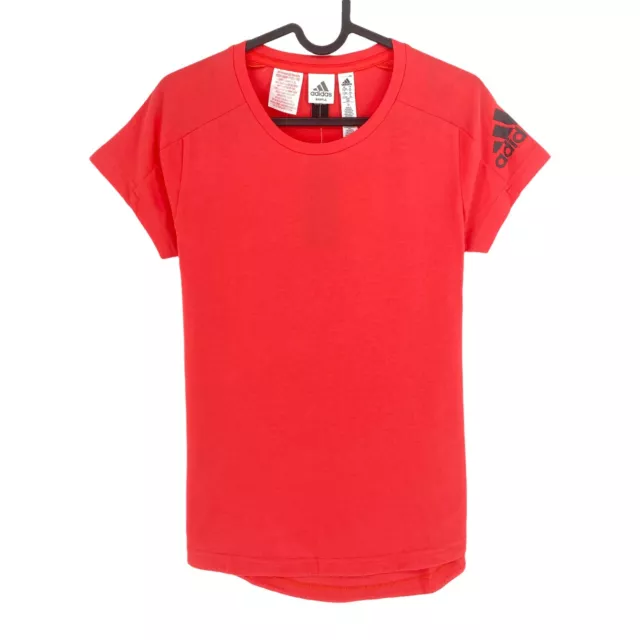 Adidas Rosso T-Shirt Taglia 11 - 12 Anni