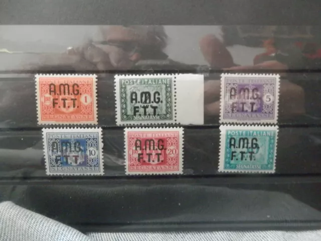 AMG Italy Trieste FTT 1947 POSTAGE DUE ISSUE $c #  J1-J6 MNH VF Complete set