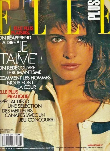 Elle France 1987 Stephanie Seymour Linda Evangelista Roberta Chirko Kids Fashion