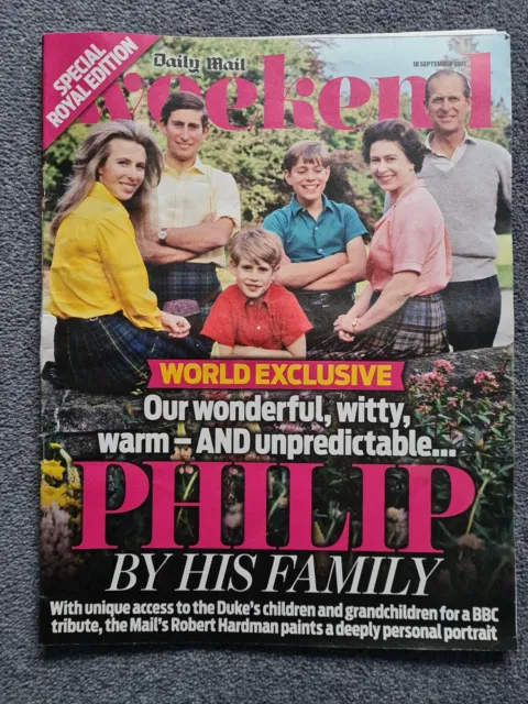 Daily Mail Weekend Magazine Prince Philip 18 September 2021 Queen Elizabeth