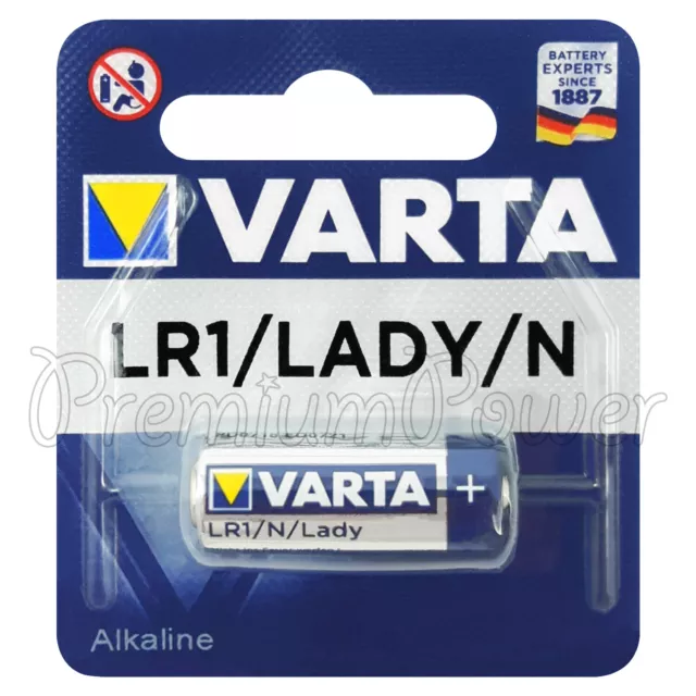 1 X VARTA Taille N / LR1 Batterie 1.5V Alcaline Lady MN9100 AM5 E90 4001 LR01