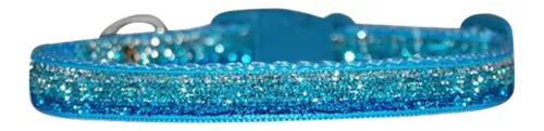 Ombragé Turquoise Bleu Sparkle Petit Race Col Vient En 2 Tailles 20.3-30.5cm &