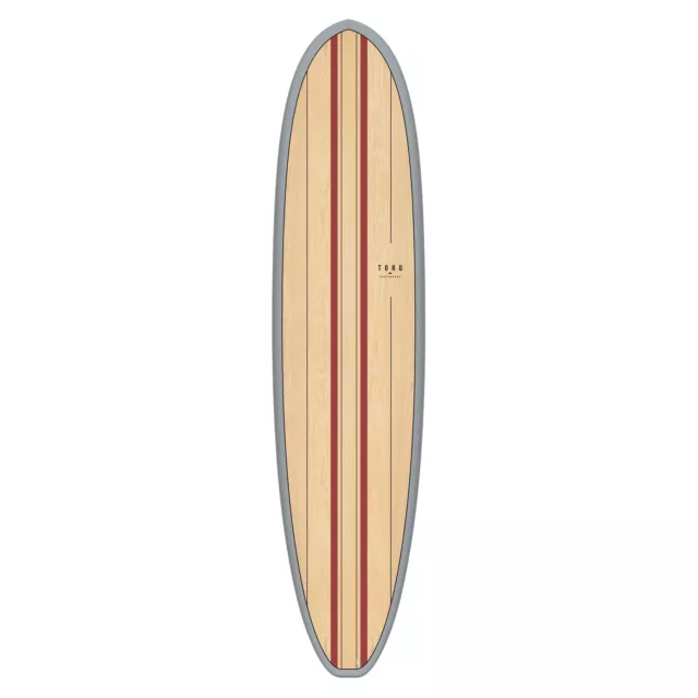 Surfboard TORQ Epoxy TET 8.2 V+ Funboard Wood Holz Mini Malibu