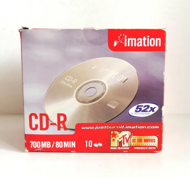 IMATION BLANC CD-R 700 Mo 80min BOITE DE 10 NEUF ET SCELLÉ 2