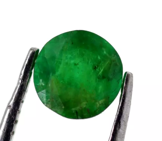 Untreated Loose Round Cut Real Natural Green Emerald 0.23 Ct Small Gemstone