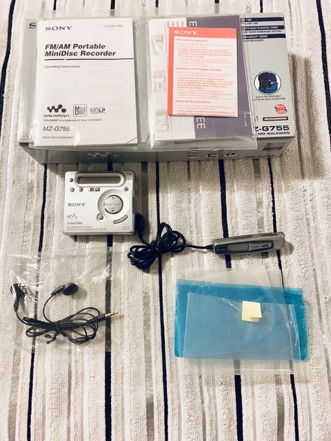 SHARP MD MT16H Lettore/registratore minidisc. Cuffie originali, non