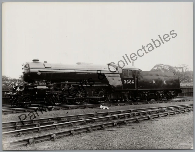NER STEAM TRAIN Locomotive No 3686 North Eastern Railway Photograph EUR ...