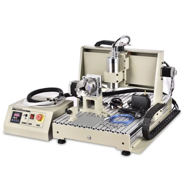 USB 4 AXIS 1500W CNC 6040 Router Engraving Wood Drill/Milling Machine +Handwheel