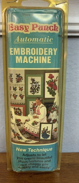 Máquina de bordar automática vintage Easy Punch número de stock 8301E nuevo