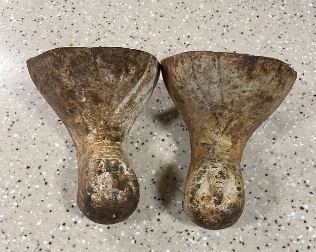 Antique Ball And Claw Foot Tub Legs Vintage Salvage Cast Iron  2