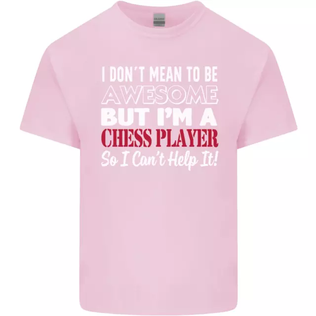 T-shirt top da uomo in cotone I Dont Mean to Be Chess Player 11