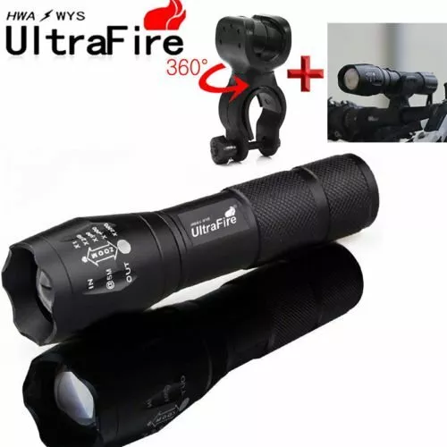 Ultrafire 50000Lumens XM-L T6 Zoomable Tactical LED 18650 Flashlight Torch Lamp