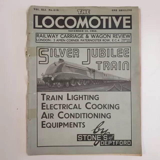 The Locomotive Magazine Nov 1935 - Antique Train Railway Magazine UK England
