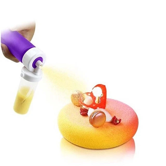 Comodo tubo spray e bottiglie di plastica aerografo manuale torte strumento di colorazione