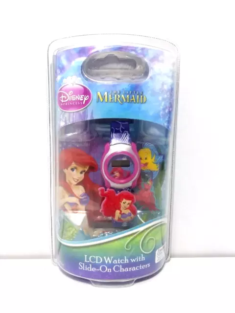 Disney Little Mermaid LCD Watch with Slide On Characters Sealed HTF Rare
