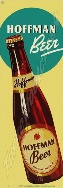 Hoffman Beer 8" x 24" Metal Sign