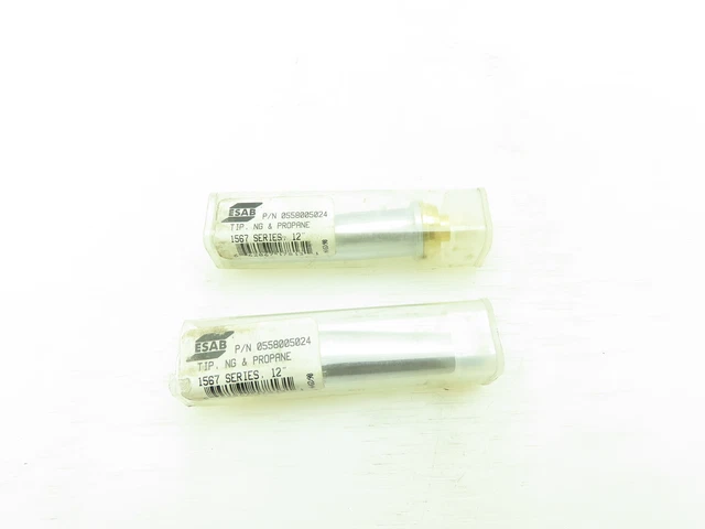 ESAB Oxweld Cutting Torch Gas Propane Welding 2Pc Tip Nozzle 1567- 12"  LOT OF 2
