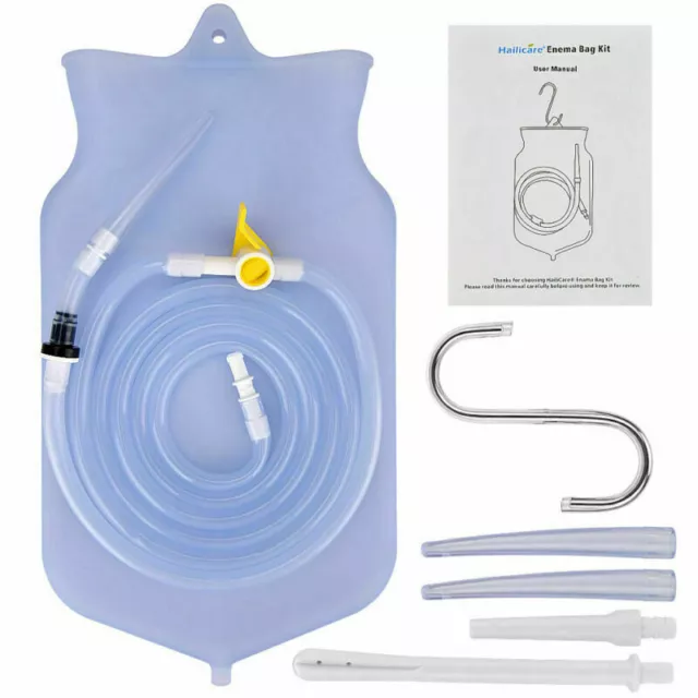 Large Capacity 2L Enema Bag Colonic Irrigation Kit Bucket Detox Barrel Home Use 3