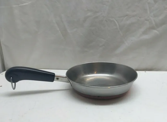 Revere Ware Skillet 7" Copper Clad Stainless Omelette Fry Pot Saute Pan & No Lid