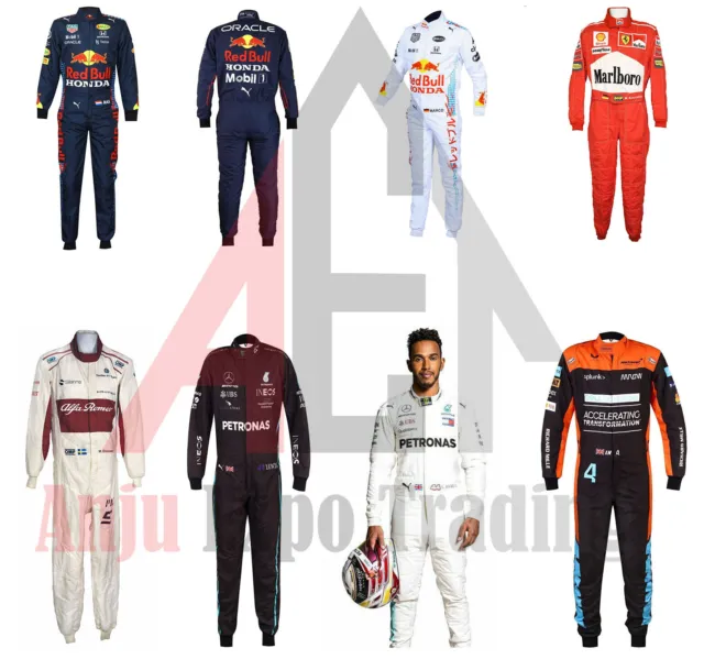 Go Kart Racing Suit in various colors F1 Black, Red, White, Blue, Karting Suit