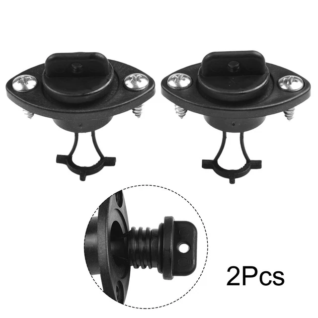 Drain Plugs Black Infiltration PP Replacement Universal W/ 4PCS Screws